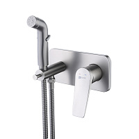 Гигиенический душ со смесителем Lemark Bronx LM3720GM графит