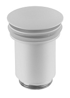 Донный клапан без перелива Remer 904CC114BO 1”1/4 для раковины, белый матовый