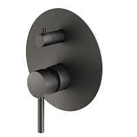 Смеситель Plumberia Selection Ixo XO1901GR для душа, на 2-3 выхода(внешняя часть), графит матовый