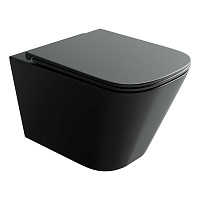 Унитаз подвесной Ceramica Nova Union CN4009TMB Торнадо, черный матовый