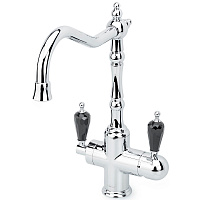 Смеситель Boheme Tradizionale chromo 113-BSW для кухонной мойки,кран для питьевой воды,хром/Swarovsk