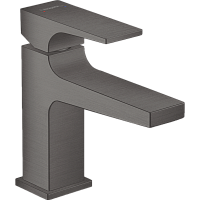 Смеситель Hansgrohe Metropol 100 32500340 для раковины, с клапаном push-open, шлифованный черный хро