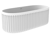 Ванна из искусственного камня Timo Kiara KIARA1680 168x74 Solid surface, белый матовый