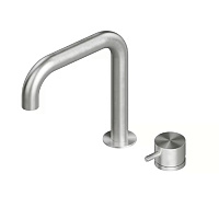 Смеситель QuadroDesign Source 1207AS для раковины, brushed stainless steel