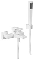 Смеситель Remer Absolute AU02BO для ванны с душем, белый матовый