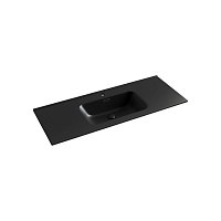 Раковина накладная Ceramicanova Element CN7006MB 121x46.5x18 черный матовый