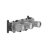 Скрытая монтажная часть Gessi Parti Incasso 54139.239 на 2 выхода, Steel Brushed