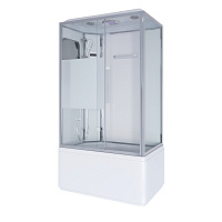 Душевая кабина Niagara Ultra 120x80x220 стекло прозрачное с матовой полосой/профиль хром