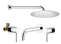 Душевой комплект Plumberia Selection Ixo KITXO01CR210 для ванны, хром