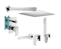 Душевой комплект Plumberia Selection Tag KITTG18CR220 для ванны, хром