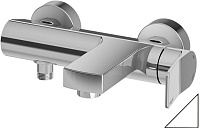 Смеситель Paffoni Tilt TI022BO для ванны с душем, белый