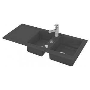 Раковина Duravit Cassia 7513110800 116х51 черный