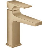Смеситель Hansgrohe Metropol 110 32507140 для раковины, с клапаном push-open, шлифованная бронза