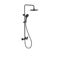 Душевая стойка Kerama Marazzi Fonte FO.201.KM.BLK.M черный матовый