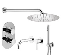 Душевой комплект Plumberia Selection Ixo KITXOT18CR210 для ванны, c термостатическим смесителем, хро