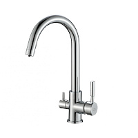 Смеситель Zorg Steel Hammer SH 713 CR для кухонной мойки, хром
