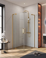 Душевой уголок Cezares Slider SLIDER-AH-2-90/100-100/110-C-BORO 90x100 прозрачное, белый