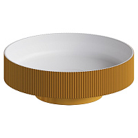 Раковина Armadi Art Sole Corian 801-R-G рифленая, Gold