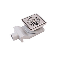 Душевой трап Plumberia Selection Ps Stones PSS13MT 13x13 нержавеющая сталь матовая