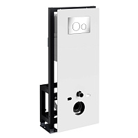 Система инсталляции WasserKRAFT Glan 66TLT.010.ME.WH.CH02 для унитаза, хром
