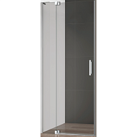 Душевая дверь в нишу Cezares Slider SLIDER-B-1-90/100-GRIGIO-Cr тонированное стекло