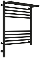 Полотенцесушитель электрический Сунержа Богема 3.0 с 1 полкой 31-5806-6050 600x500 черный матовый