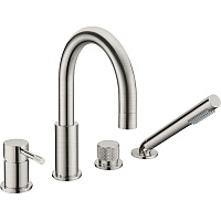 Смеситель Boheme Uno 460-NB для ванны, никель брашированный