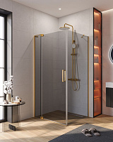 Душевой уголок Cezares Slider SLIDER-AH-1-100-90/100-GRIGIO-BORO 90x100 тонированное, белый