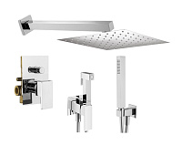 Душевой комплект Plumberia Selection Tag KITZTG15CR для ванны, хром