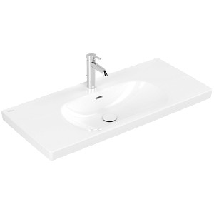 Раковина Villeroy & Boch Skyla 5A51A501 100x47 накладная, Alpin White
