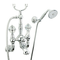 Смеситель Migliore Cristalia Swarovski 18585 для ванны с душем, хром