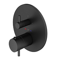 Смеситель Plumberia Selection PSBOX PSB1802NO на 2 выхода, черный матовый