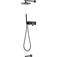 Душевой комплект Boheme Spectre 454-2-GM для ванны с душем, оружейная сталь