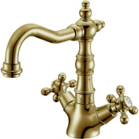 Смеситель Boheme Medici Presente 312-SW для раковины, бронза/Swarovski