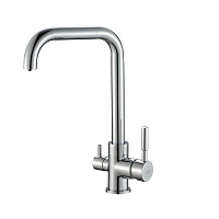 Смеситель Zorg Steel Hammer SH 715 CR для кухонной мойки, хром