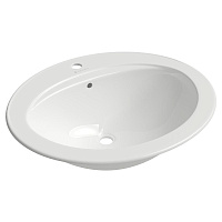 Раковина встраиваемая сверху Aqueduto Inserto INS0310 56x49x20 белый глянцевый