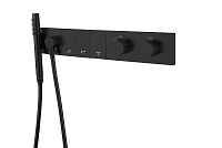 Смеситель Boheme Zodiac 133-SYS-B для душа, черный матовый