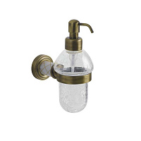Дозатор для жидкого мыла Boheme Murano 10912-W-BR бронза/белый