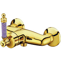 Смеситель Boheme Vogue 214-MR-V для душа, золото/фиолетовый Murano