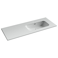 Раковина накладная Ceramicanova Element CN7006R 121x46,5x18 белый