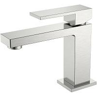 Смеситель Boheme Qubic 471-NB для раковины, никель брашированный