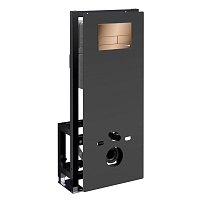 Система инсталляции WasserKRAFT Glan 66TLT.010.ME.BL.RG04 для унитаза, золото розовое