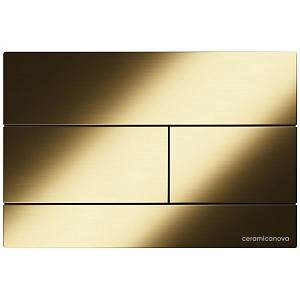 Кнопка смыва Ceramicanova Balance/Square CN12-004BG брашированное золото
