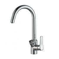 Смеситель Zorg Steel Hammer SH 901 CR для кухонной мойки, хром