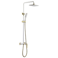 Душевая стойка Boheme Venturo 388-W белый/золото