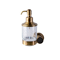 Дозатор для жидкого мыла Boheme Royal Crystal 10932-BR бронза