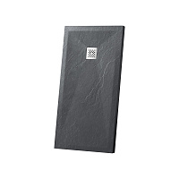 Поддон для душа из искусственного камня Vincea VST-4SR1012A 120x100x2.5 антрацит