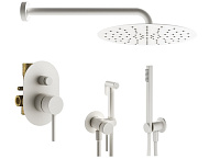 Душевой комплект Plumberia Selection Ixo KITZXO15BO для ванны, белый матовый