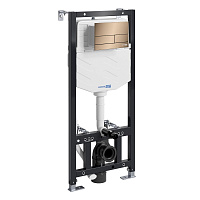 Система инсталляции WasserKRAFT Aller 10TLT.010.ME.RG04 для унитаза, золото розовое