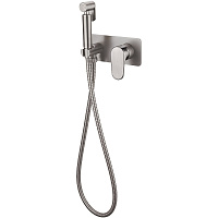 Гигиенический душ со смесителем Boheme Spectre 457-NB для биде, никель брашированный